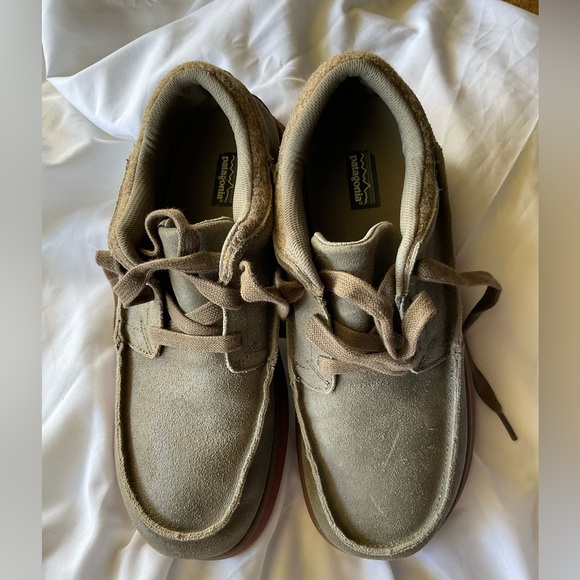 Patagonia Men’s Canteen Gray Charcoal Suede Shoes Size 8.5 - Picture 1 of 9